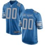 Detroit Lions Nike Custom Game Jersey - Blue Detroit Lions Nike Custom Game Jersey - Blue