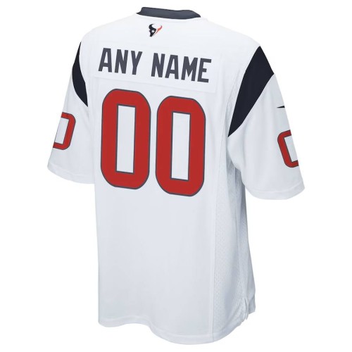 Houston Texans Nike Custom Game Jersey - White Houston Texans Nike Custom Game Jersey - White