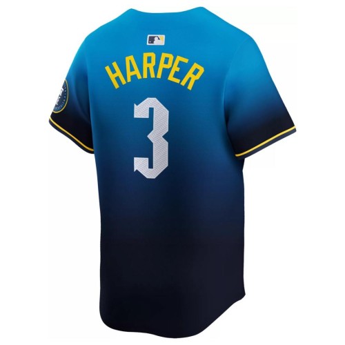Bryce Harper Philadelphia Phillies Nike 2024 City Connect Limited Player Jersey - Blue Bryce Harper Philadelphia Phillies Nike 2024 City Connect Limited Player Jersey - Blue