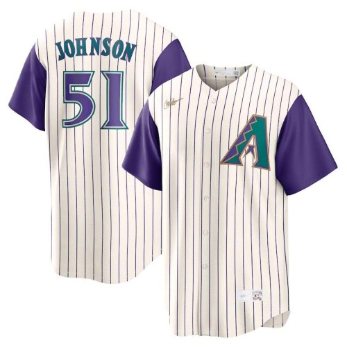 Randy Johnson Arizona Diamondbacks Nike Alternate Cooperstown Collection Jersey - Cream Randy Johnson Arizona Diamondbacks Nike Alternate Cooperstown Collection Jersey - Cream