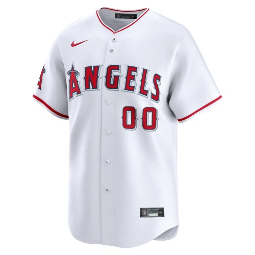 Los Angeles Angels Nike Home Limited Custom Jersey – White Los Angeles Angels Nike Home Limited Custom Jersey – White