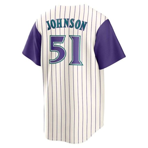 Randy Johnson Arizona Diamondbacks Nike Alternate Cooperstown Collection Jersey - Cream Randy Johnson Arizona Diamondbacks Nike Alternate Cooperstown Collection Jersey - Cream