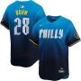 Alec Bohm Philadelphia Phillies Nike 2024 City Connect Limited Player Jersey - Blue Alec Bohm Philadelphia Phillies Nike 2024 City Connect Limited Player Jersey - Blue