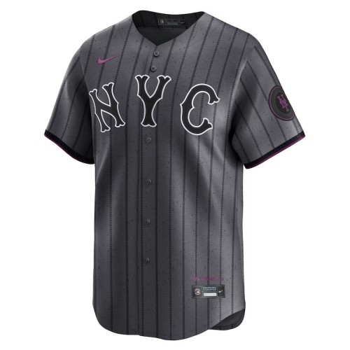 Francisco Alvarez New York Mets Nike 2024 City Connect Limited Player Jersey - Graphite Francisco Alvarez New York Mets Nike 2024 City Connect Limited Player Jersey - Graphite