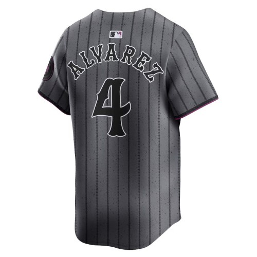 Francisco Alvarez New York Mets Nike 2024 City Connect Limited Player Jersey - Graphite Francisco Alvarez New York Mets Nike 2024 City Connect Limited Player Jersey - Graphite