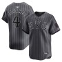 Francisco Alvarez New York Mets Nike 2024 City Connect Limited Player Jersey - Graphite Francisco Alvarez New York Mets Nike 2024 City Connect Limited Player Jersey - Graphite