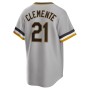 Roberto Clemente Pittsburgh Pirates Nike Road Cooperstown Collection Player Jersey - Gray Roberto Clemente Pittsburgh Pirates Nike Road Cooperstown Collection Player Jersey - Gray