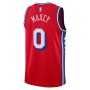 Men's Philadelphia 76ers Tyrese Maxey #0 Jordan Red Swingman NBA Jersey - Icon Edition Men's Philadelphia 76ers Tyrese Maxey #0 Jordan Red Swingman NBA Jersey - Icon Edition