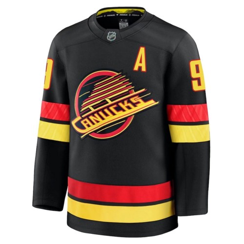 Vancouver Canucks JT Miller #9 Black Alternate Premium Jersey