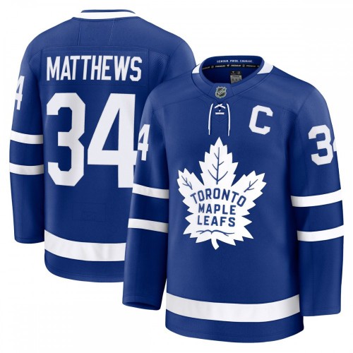Auston Matthews Toronto Maple Leafs Captain Patch Home Premium Jersey - Blue Auston Matthews Toronto Maple Leafs Captain Patch Home Premium Jersey - Blue