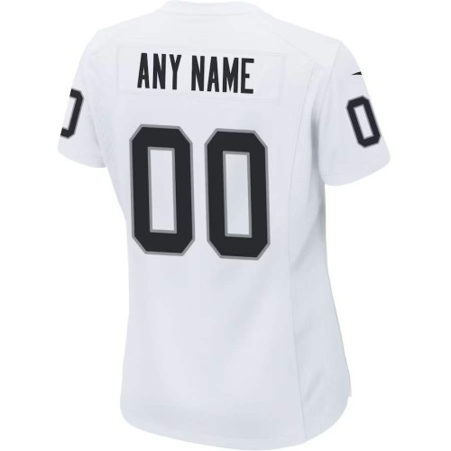 Las Vegas Raiders Nike Women's Custom Game Jersey - White Las Vegas Raiders Nike Women's Custom Game Jersey - White