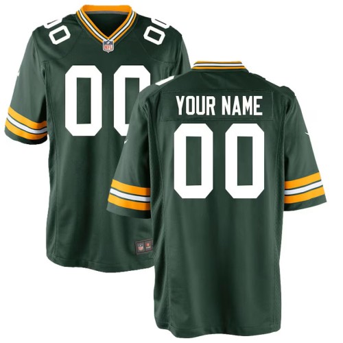 Green Bay Packers Nike Youth Custom Game Jersey - Green Green Bay Packers Nike Youth Custom Game Jersey - Green