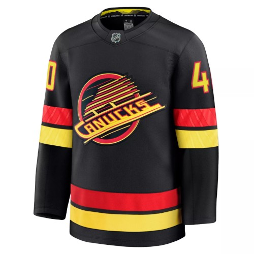 Vancouver Canucks Elias Pettersson #40 Black Alternate Premium Jersey Vancouver Canucks Elias Pettersson #40 Black Alternate Premium Jersey