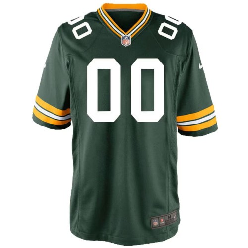 Green Bay Packers Nike Youth Custom Game Jersey - Green Green Bay Packers Nike Youth Custom Game Jersey - Green