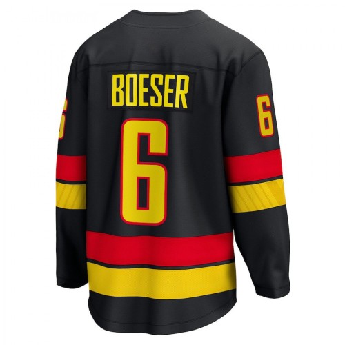 Vancouver Canucks Brock Boeser #6 Black Alternate Premium Jersey Vancouver Canucks Brock Boeser #6 Black Alternate Premium Jersey