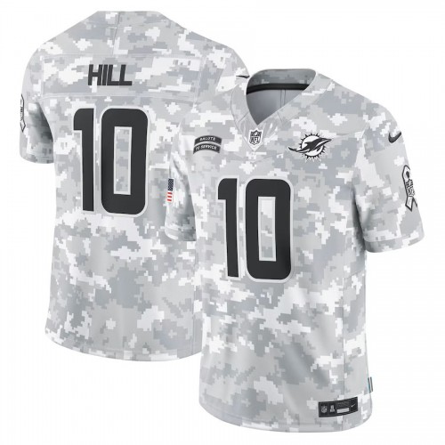 Tyreek Hill Miami Dolphins Nike 2024 Salute to Service Limited Jersey - Arctic Camo Tyreek Hill Miami Dolphins Nike 2024 Salute to Service Limited Jersey - Arctic Camo