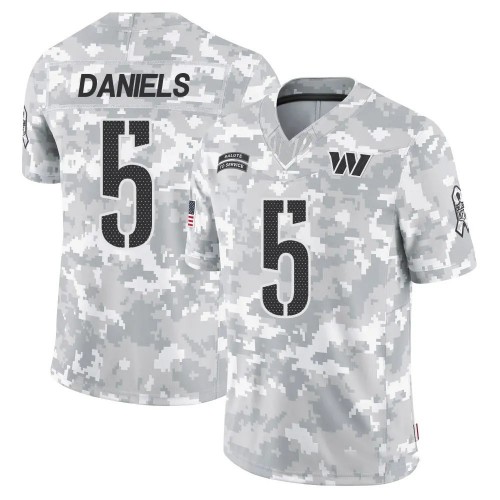 Jayden Daniels Washington Commanders Nike 2024 Salute to Service Limited Jersey - Arctic Camo Jayden Daniels Washington Commanders Nike 2024 Salute to Service Limited Jersey - Arctic Camo