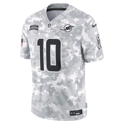 Tyreek Hill Miami Dolphins Nike 2024 Salute to Service Limited Jersey - Arctic Camo Tyreek Hill Miami Dolphins Nike 2024 Salute to Service Limited Jersey - Arctic Camo