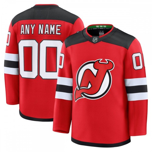 New Jersey Devils Home Premium Custom Jersey - Red