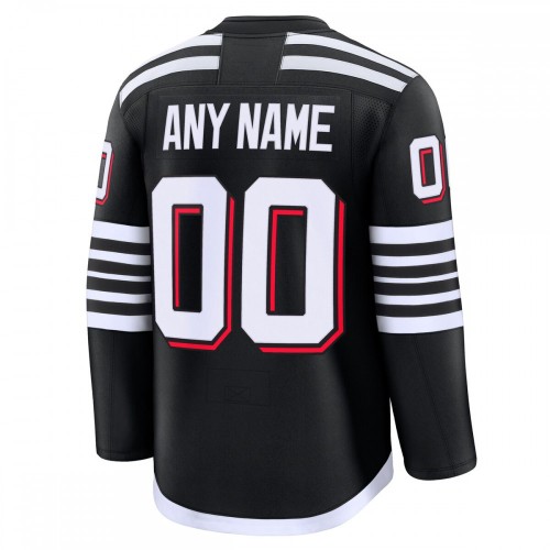 New Jersey Devils Alternate Premium Custom Jersey - Black New Jersey Devils Alternate Premium Custom Jersey - Black
