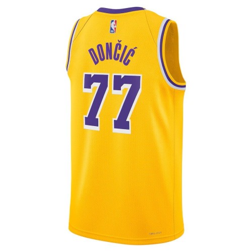 Los Angeles Lakers Unisex Nike Icon Edition Swingman Jersey - Gold - Luka Dončić