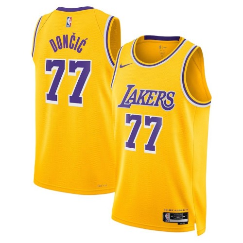 Los Angeles Lakers Unisex Nike Icon Edition Swingman Jersey - Gold - Luka Dončić