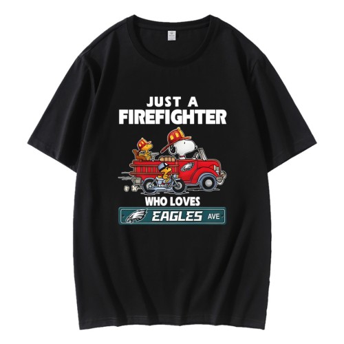 Just A Firefighter Who Loves NFL Philadelphia Eagles Peanuts T-Shirt Just A Firefighter Who Loves NFL Philadelphia Eagles Peanuts T-Shirt
