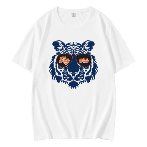 Tigers Glasses Baseball Detroit T-Shirt
