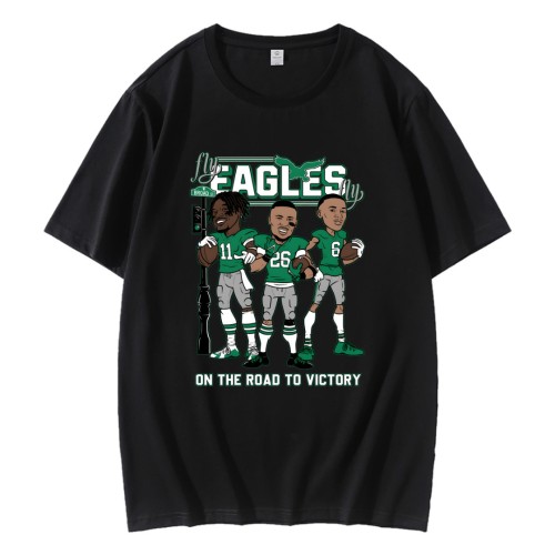 Fly Eagles Fly In The Road To Victory Philadelphia Eagles T-Shirt Fly Eagles Fly In The Road To Victory Philadelphia Eagles T-Shirt