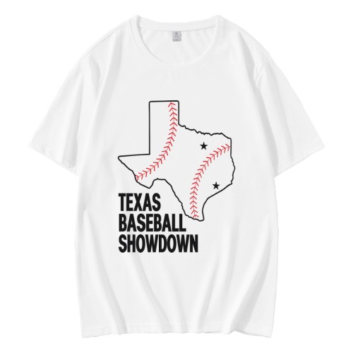 Vintage Texas Baseball Showdown Map T-Shirt Vintage Texas Baseball Showdown Map T-Shirt