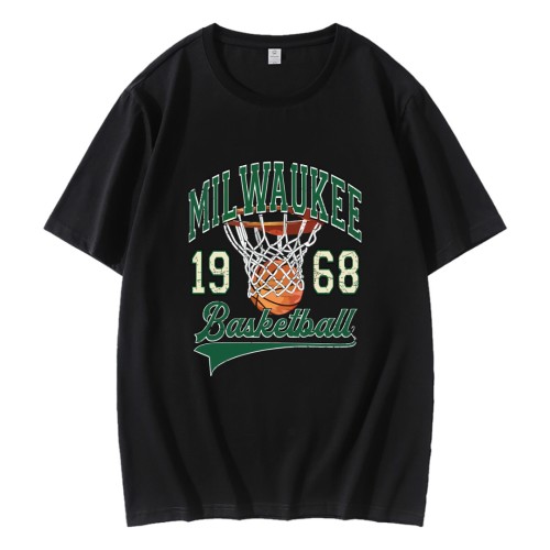 Retro Milwaukee Basketball 1968 NBA T-Shirt Retro Milwaukee Basketball 1968 NBA T-Shirt