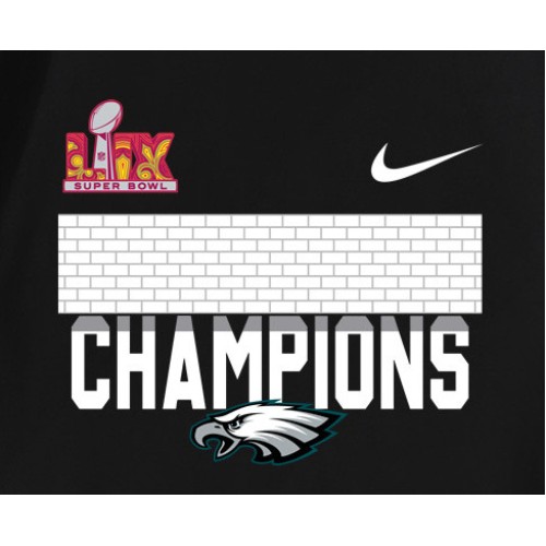 LIX Super Bowl Champions Philadelphia Football Eagles Logo T-Shirt LIX Super Bowl Champions Philadelphia Football Eagles Logo T-Shirt