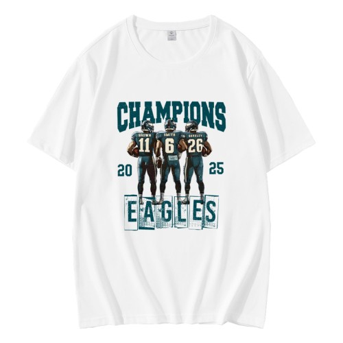 Retro Vintage 2025 Champions Eagles Triple Threat T-Shirt Retro Vintage 2025 Champions Eagles Triple Threat T-Shirt