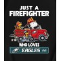 Just A Firefighter Who Loves NFL Philadelphia Eagles Peanuts T-Shirt Just A Firefighter Who Loves NFL Philadelphia Eagles Peanuts T-Shirt