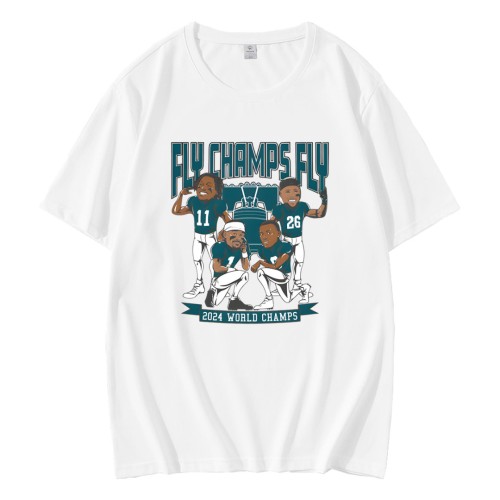 Fly Champs Fly 2024 World Champions Caricatures T-Shirt Fly Champs Fly 2024 World Champions Caricatures T-Shirt