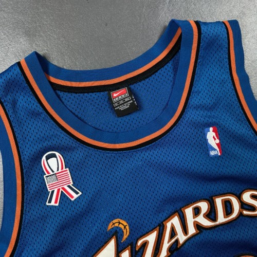 Washington Wizards Michael Jordan #23 Vintage Nike Blue Jersey 911 Patch Washington Wizards Michael Jordan #23 Vintage Nike Blue Jersey 911 Patch