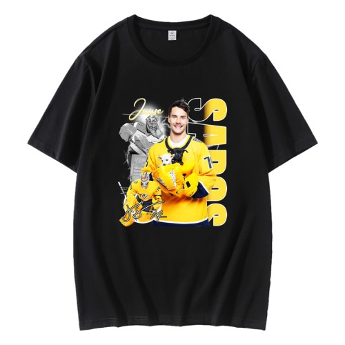 Juuse Saros Nashville Predators Nhl Players T-Shirt Juuse Saros Nashville Predators Nhl Players T-Shirt