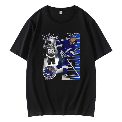Mikhail Sergachev Tampa Bay Lightning Nhl Players T-Shirt Mikhail Sergachev Tampa Bay Lightning Nhl Players T-Shirt