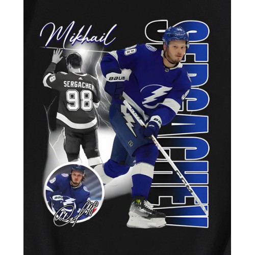 Mikhail Sergachev Tampa Bay Lightning Nhl Players T-Shirt Mikhail Sergachev Tampa Bay Lightning Nhl Players T-Shirt