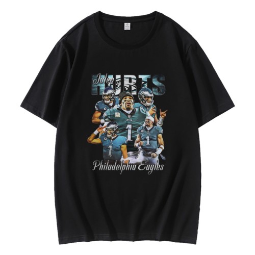 Vintage 90s Jalen Hurts Eagles Football T-Shirt Vintage 90s Jalen Hurts Eagles Football T-Shirt
