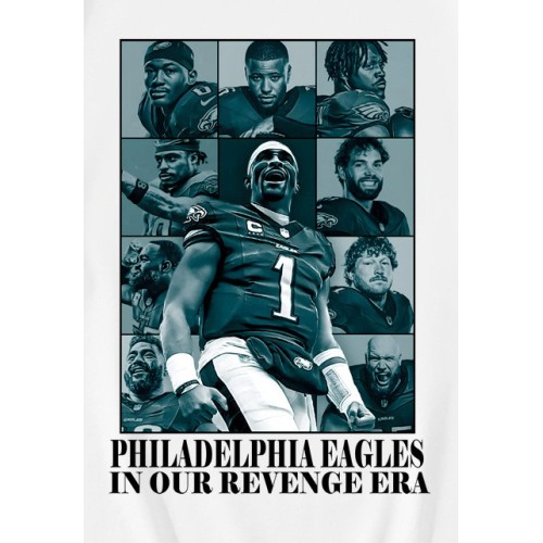 Philadelphia Eagles Football Super Bowl LIX Revenge Era T-Shirt Philadelphia Eagles Football Super Bowl LIX Revenge Era T-Shirt
