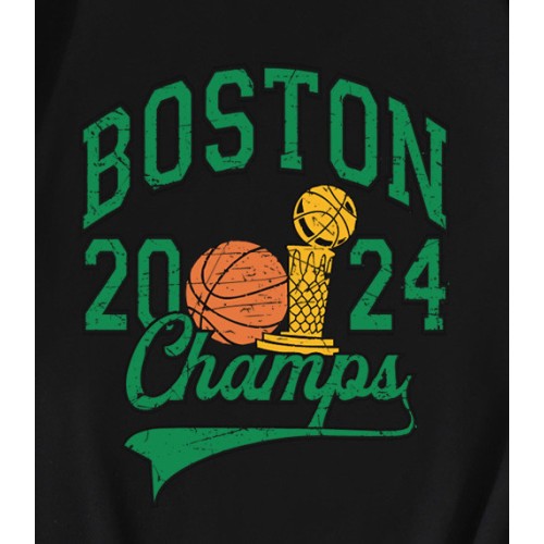 Retro Boston 2024 Champs NBA Basketball  T-Shirt