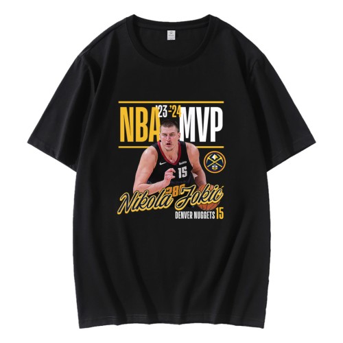 Nikola Jokic Denver Nuggets 2024 NBA T-Shirt Nikola Jokic Denver Nuggets 2024 NBA T-Shirt