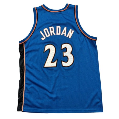 Washington Wizards Michael Jordan #23 Vintage Nike Blue Jersey 911 Patch Washington Wizards Michael Jordan #23 Vintage Nike Blue Jersey 911 Patch
