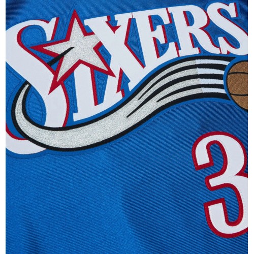 Philadelphia 76ers Allen Iverson #3 Throwback Blue 2001-02 Hardwood Classics Jersey Philadelphia 76ers Allen Iverson #3 Throwback Blue 2001-02 Hardwood Classics Jersey