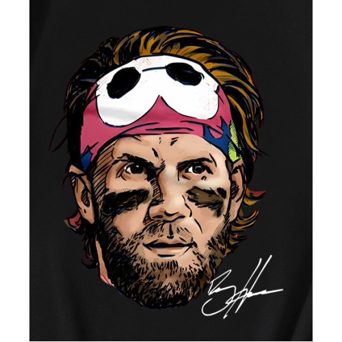 Vintage MLB Player Bryce Harper Headband   T-Shirt