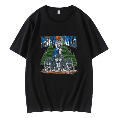 Minnesota Timberwolves Skeleton Basketball T-Shirt Minnesota Timberwolves Skeleton Basketball T-Shirt