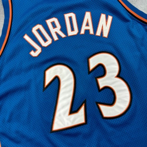 Washington Wizards Michael Jordan #23 Vintage Nike Blue Jersey 911 Patch Washington Wizards Michael Jordan #23 Vintage Nike Blue Jersey 911 Patch