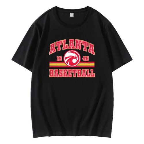 Retro Atlanta Basketball Logo NBA  T-Shirt