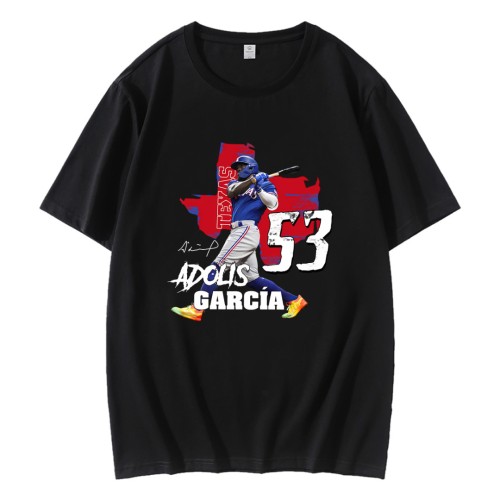 Vintage 90s Adolis Garcia 53 Texas Rangers T-Shirt Vintage 90s Adolis Garcia 53 Texas Rangers T-Shirt